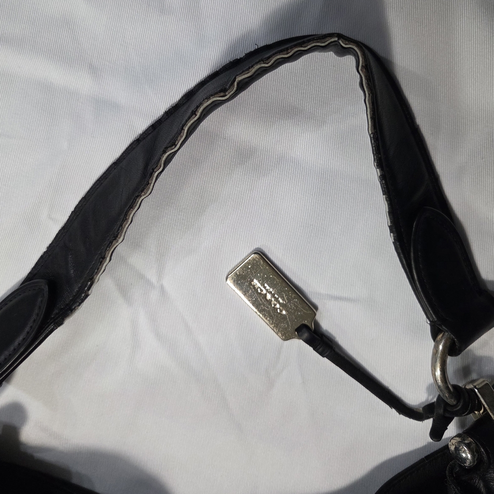 Coach Black Leather Hobo Bag - Picture 9 of 10